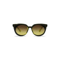 Black oversized square sunglasses with dark gradient lenses